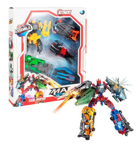 Set De 5 Robots Transform Mars 5 En 1 Súper Oferta