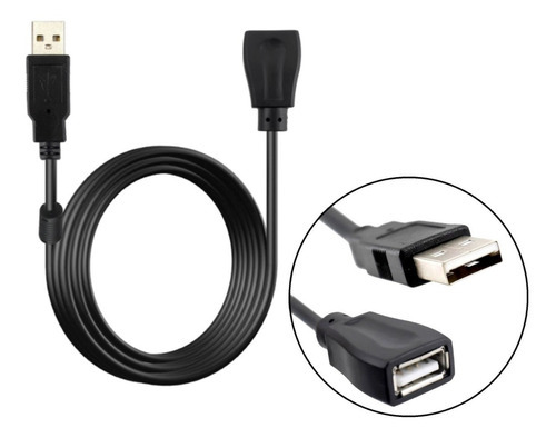 Cabo Extensor Usb 2.0 Macho X Femea 5 Metros Extensão Usb