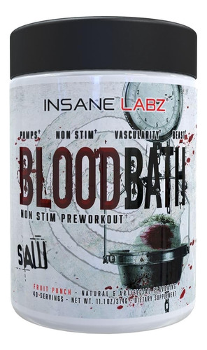 Pre Entreno Blood Bath Saw Insane Labz 40 Serv Fruit Punch