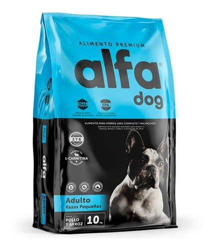 Alfa Dog Premium Adulto Raza Pequeña 10kg Perro /fauna Salud