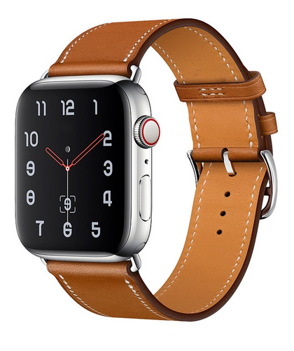 Malla Simil Cuero Apple Watch 38/40/41 Mm - Marron