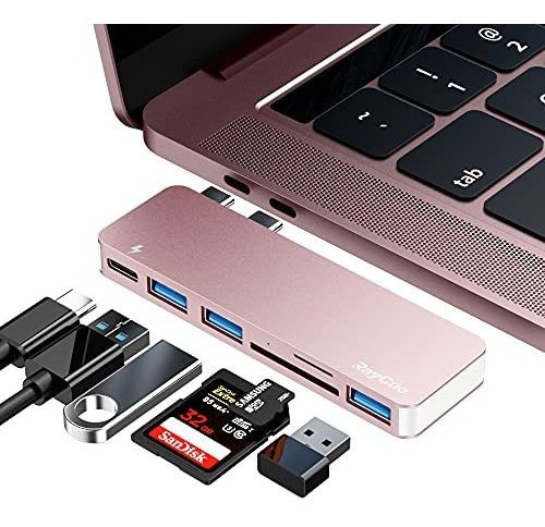 Hubs Usb Adaptador Hub Usb C Para Macbook Pro-air *******, 6