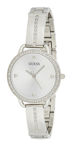 Reloj Mujer Guess Gw0022l1 Cuarzo Pulso Plateado En Acero