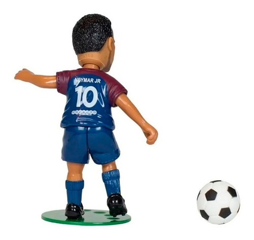 Imagem 4 de 9 de Brinquedo Colecionável Articulado Do Neymar E Campo E Trave