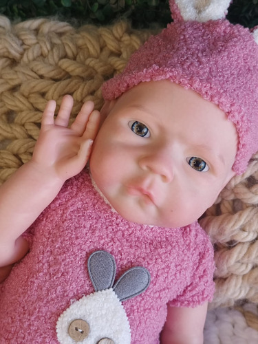 Bebé Reborn Original Silicona Sólida 45cm Teresa Doll 2.8 Kg