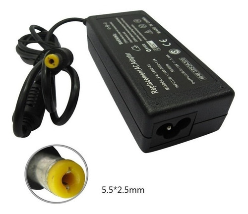 Imagen 5 de 10 de Cargador Notebook Universal 65w 19v 3.42a Pin 5.5x2.5mm