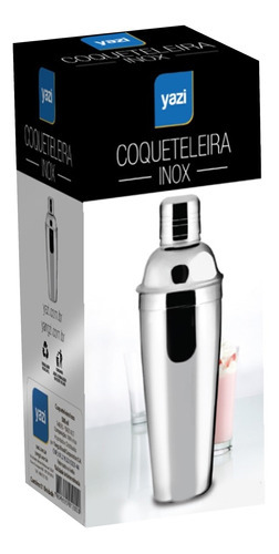 Coqueteleira Inox 750 Ml Drinks Caipirinha Grande - Yazi