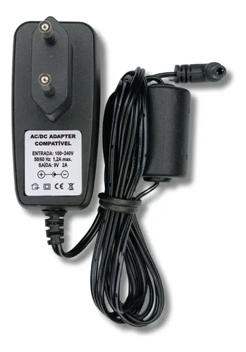 Fonte Para Boss Gt1 Pedaleira Teclado Estilo Psa 120 9v 1a