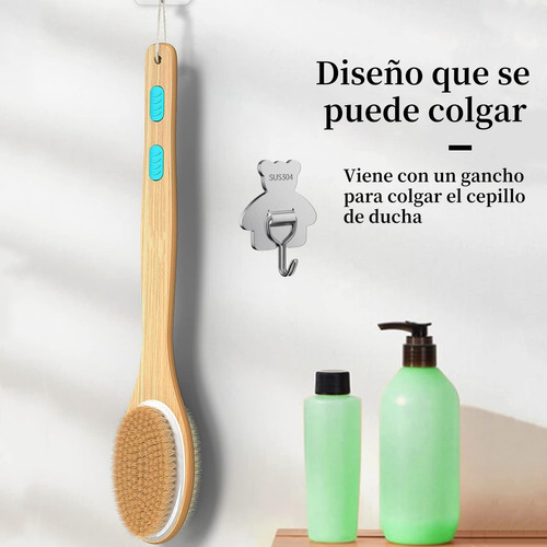 Cepillo Para Ducha 2 En 1,cepillo Corporal Para Masaje