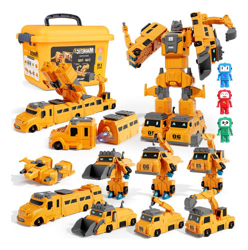 Automóvil Transformador 10 En 1 Para Niños De 4 A 7 Años