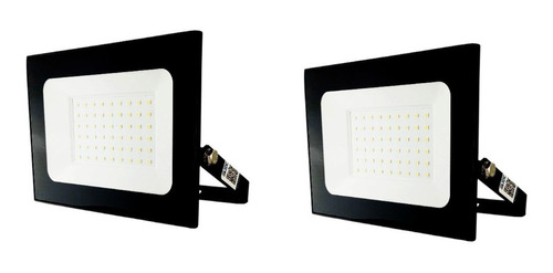 Pack 2 Focos Reflector Led 50w Proyector Exterior Sec 220v