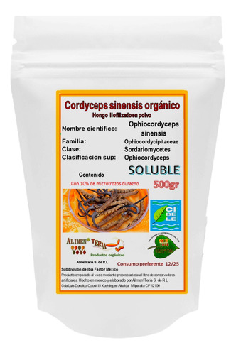 Cordyceps  Soluble 500gr Polvo