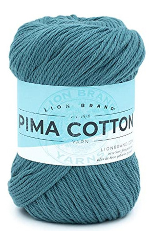 Lana De Tejer (1 Madeja) Lion Brand Yarn Pima Cotton Yarn, D