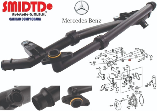 Manguera Tubo Doble De Agua Mercedes Benz C250 1.8l 12-15