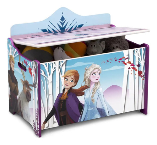 Caja Para Juguetes Infantil Disney Elsa Ana Frozen Febo