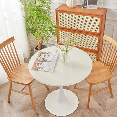 Protector De Mesa Redondo Transparente 40 Pvc 2mm