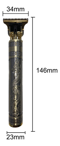 Afeitadora Eléctrica Inalámbrica Para Hombres Dorado Oscuro