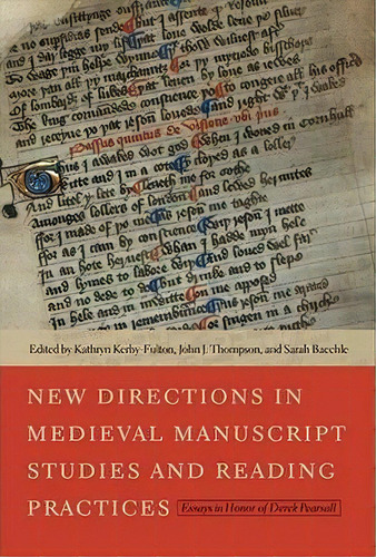 New Directions In Medieval Manuscript Studies And Reading Practices, De Kathryn Kerby-fulton. Editorial University Notre Dame Press, Tapa Dura En Inglés