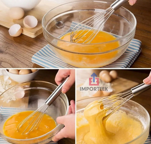 . Batidor De Mano Cocina Profesional Panaderia Reposteria