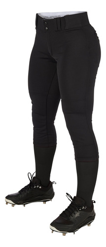 Pantalon Softbol Champro Tournament Bp11 Negro Corto Dama