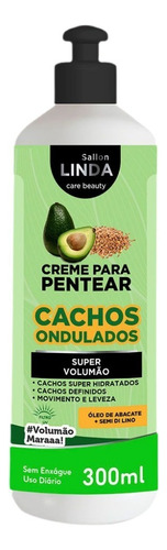 Creme De Pentear Cachos Ondulados Abacate + Semi Di Lino