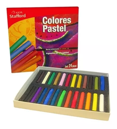 Juego de Pinturas Pastel al Aceite en Barra Profesional Azor Stafford 0024  Colores surtidos 24 piezas