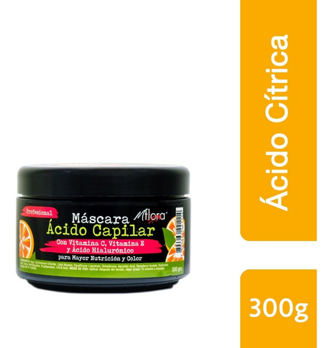 Crema Ácido Cítrica Sellado Color Para Cabello Teñido 300g