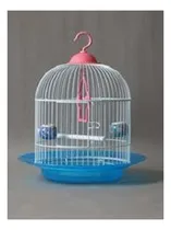 Comprar Jaula Casa Para Pájaro Aves Redonda 24x39 Cms Colores
