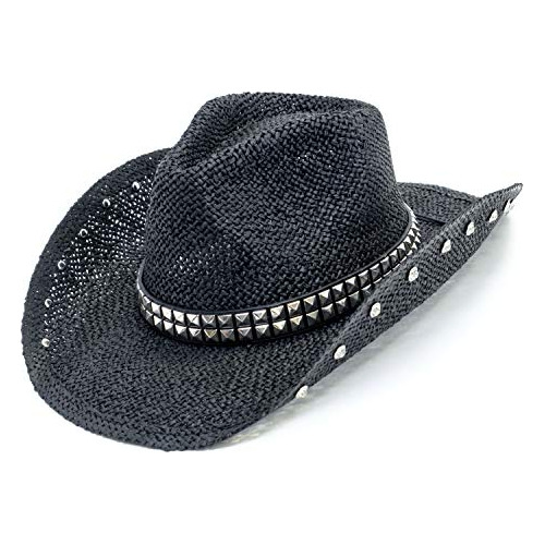 Gorro De Vaquero Old Stone Straw Para Hombre/mujer, Unisex,