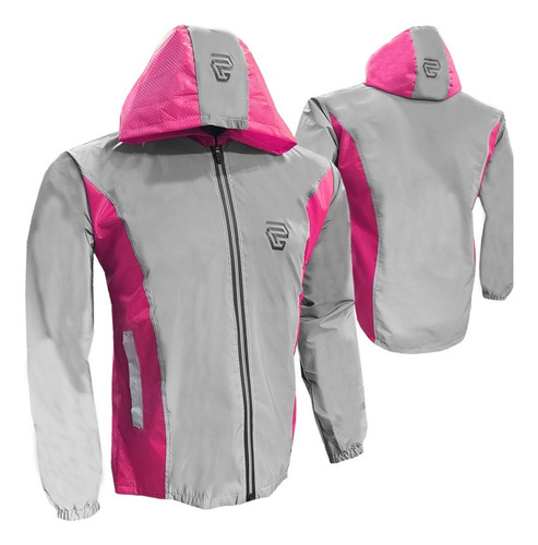 Chaqueta Reflectiva Tela 100% Semi Impermeable Moto Ciclismo