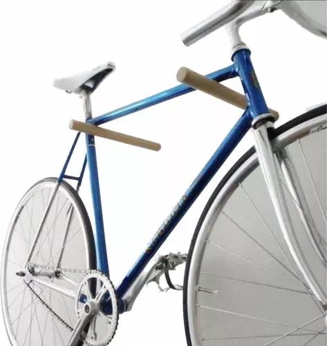 Soporte de pared para bicicletas de madera / portabicicletas de