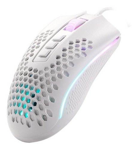 Mouse Pc Gamer Redragon Storm Elite M988 Blanco 16000dpi