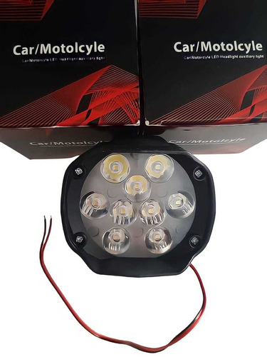 Faro Led Moto Y Auto Auxiliar 9 Led 