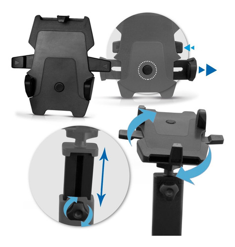Imagem 5 de 6 de Suporte Celular Articulado Automotivo Painel Universal