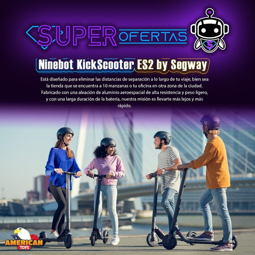 American Toys Scooter Eléctrico Maxg30lp + Luz Led