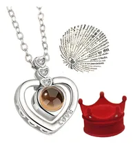 Comprar Collar Corazón Proyecta Te Amo En 100 Idiomas Regalo Para Ti