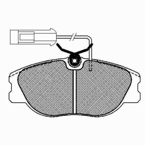 Pastilla De Freno Fiat Tipo 2000 (con Sensor) 90/94 Delanter