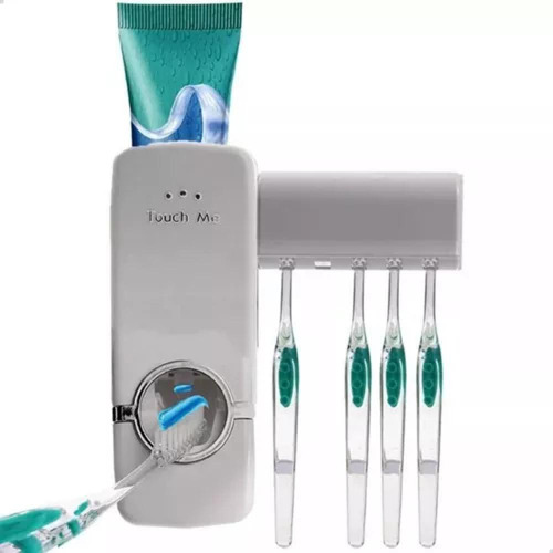 Dispenser Pasta De Dente Automatico+suporte Escovas Suporte