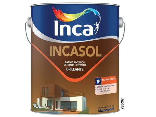 Pintura Barniz Brillante Interior/exterior Incasol 1 Lt Inca