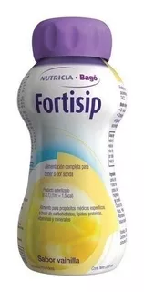 Suplemento en líquido Nutricia Bagó Fortisip vitaminas sabor vainilla en botella de 200mL