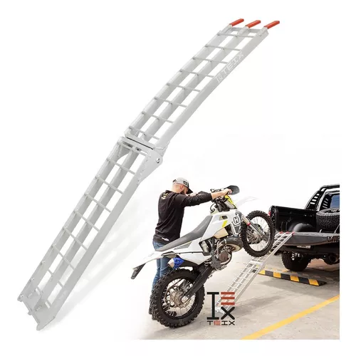 Rampa De Aluminio Para Moto Motocross Plegable 750lbs