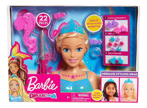 Barbie Sirena Dreamtopia Styling Cabeza