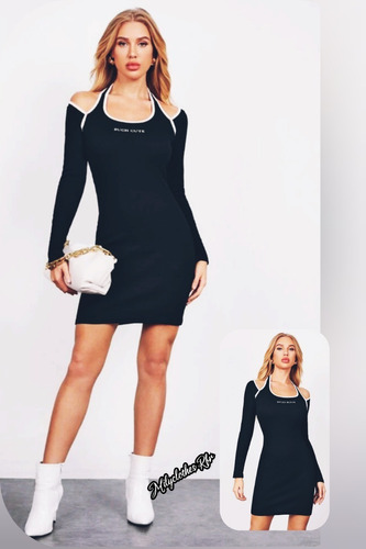 Milyclothes Rfr Vestidos Importados Lentejuelas Negro Dorado