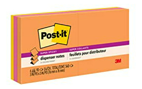 Post-it Pegajoso Estupendo Pop-up Notes, 3 X 3 Pulgadas, Pop