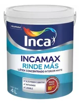 Comprar Incamax Rinde Más Látex Interior Lavable Concentrado 4lts