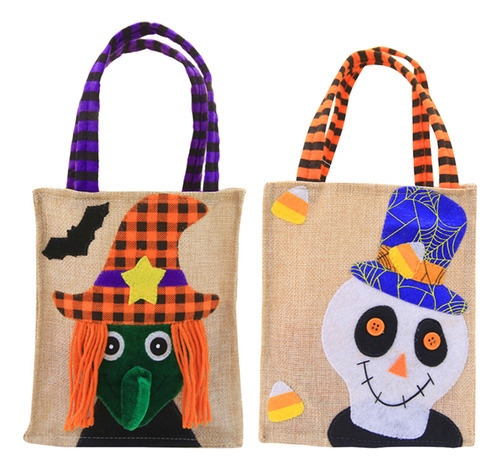 Paquete De 2 Bolsas De Caramelos Lindas Para Halloween, Tien