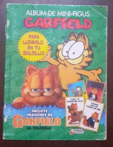 Album De Mini-figus ** Garfield **tiene 4 Figuritas Año 1997