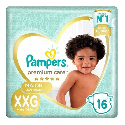 Pampers Pañales Premium Care Extra Extra Grande X16 Unidades Género Sin género Tamaño Extra extra grande (XXG