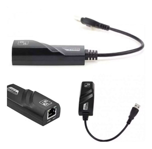 Mini Adaptador Tarjeta Red Lan Rj45 Ethernet Usb 3.0 Gigabit