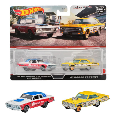 Pack Hot Wheels Premium '63 Plymouth Y '65 Dodge Coronet